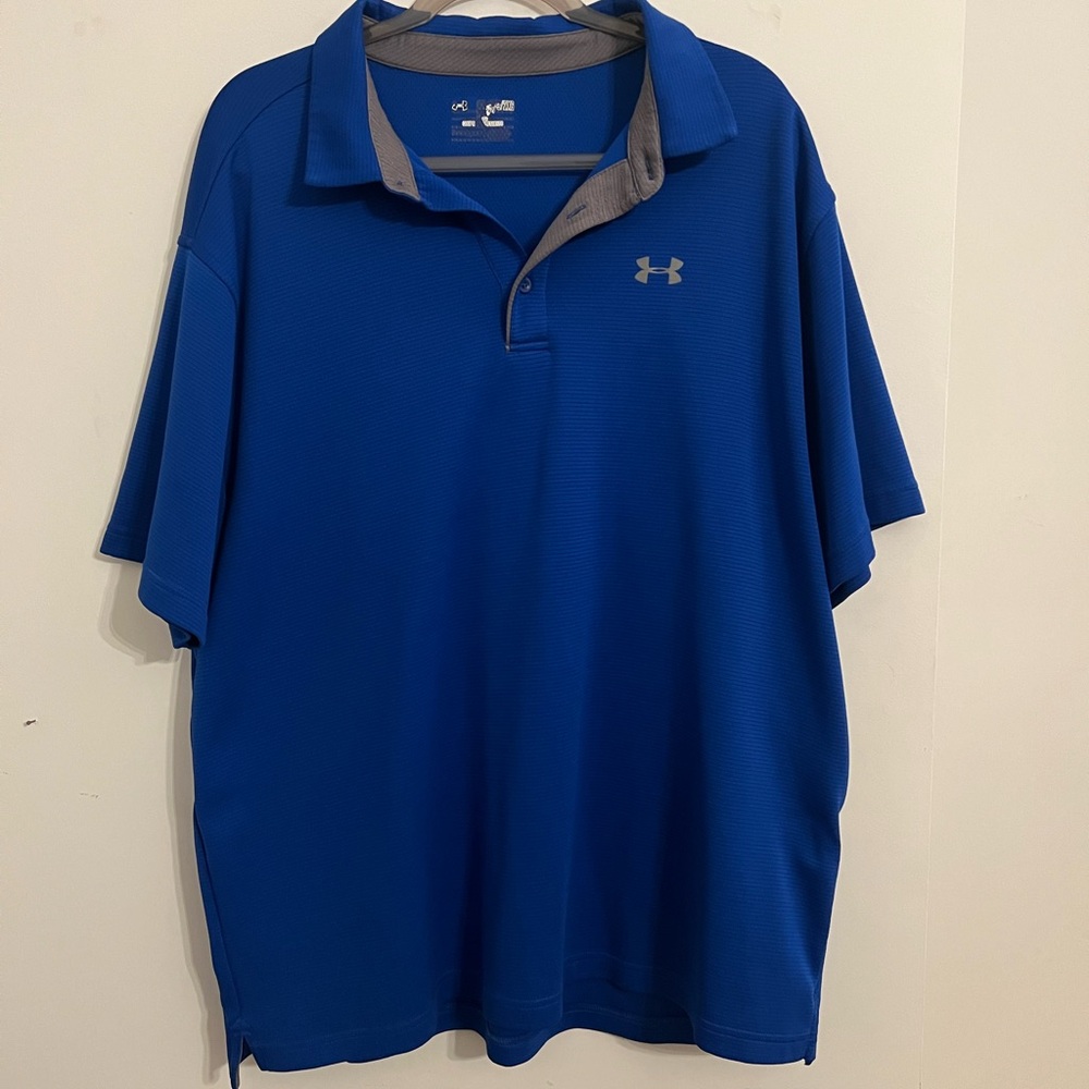 Under Armour XXL Men’s Blue Polo Shirt